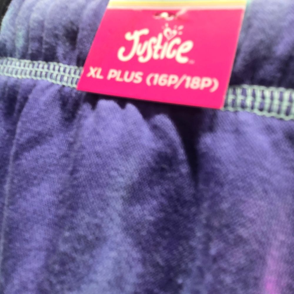 Justice Purple and Blue Tie-Dye Pants - Picture 7 of 7